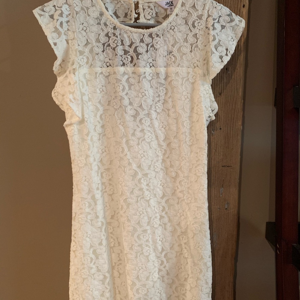 White Lacey Cocktail Dress